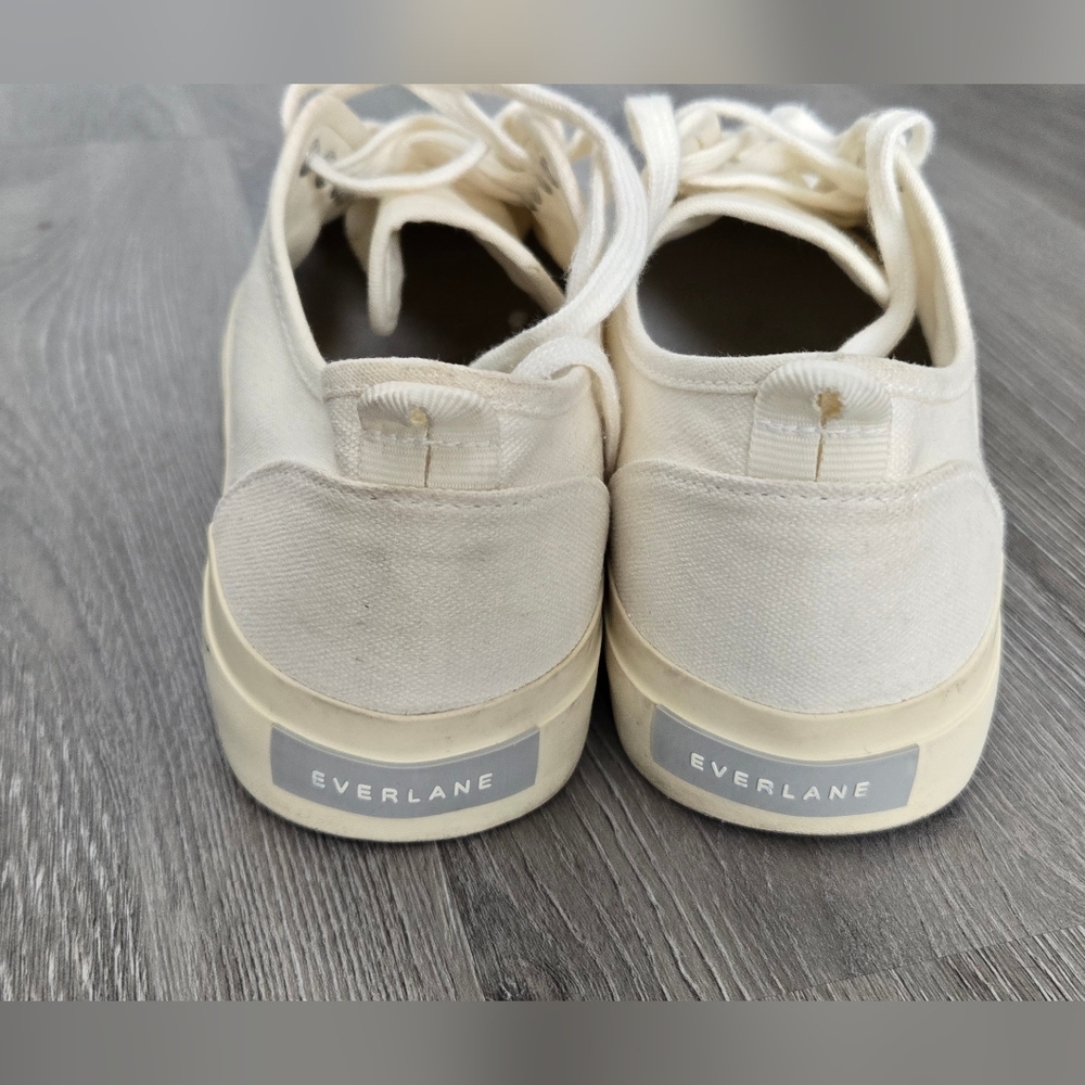 Everlane Canvas Low-Top Sneakers in Off-White - Picture 3 of 10